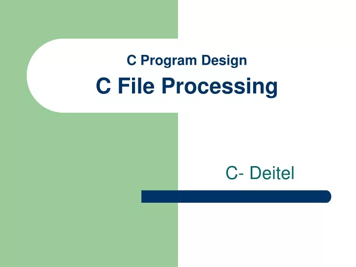 c program design c file processing