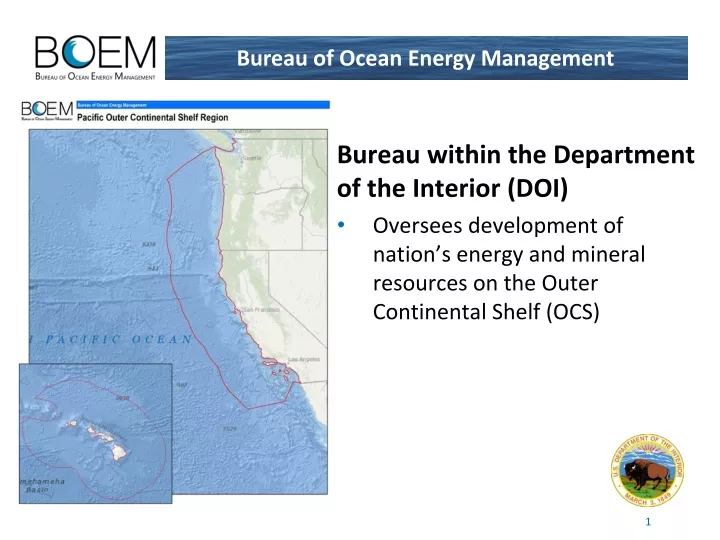 bureau of ocean energy management