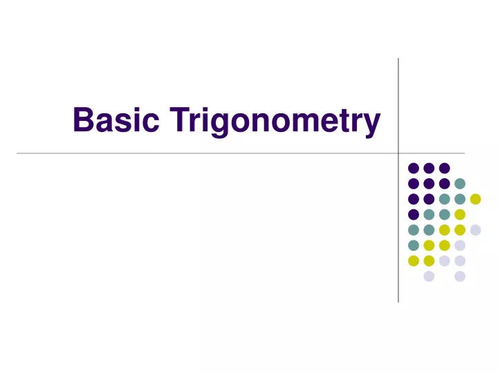 basic trigonometry