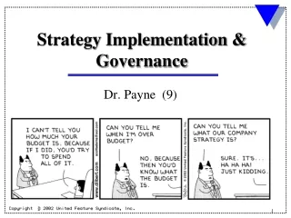 Strategy Implementation &amp; Governance