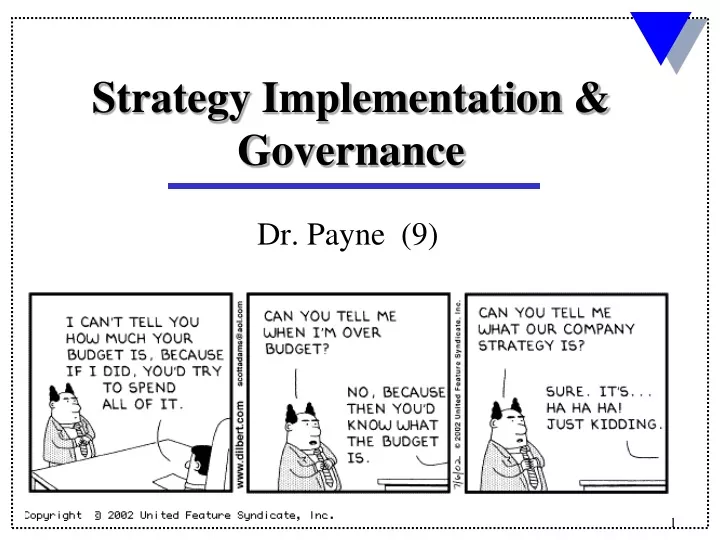 strategy implementation governance