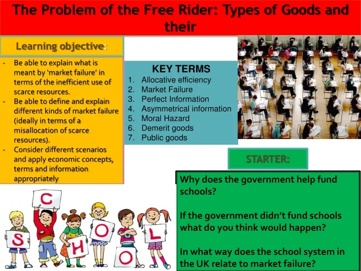 the problem of the free rider types of goods