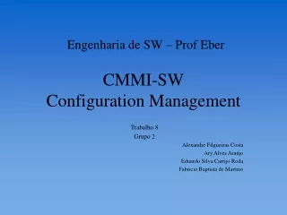CMMI-SW Configuration Management