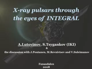 X-ray pulsars through  the eyes of  INTEGRAL