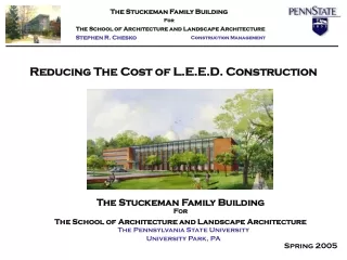 The Stuckeman Family Building