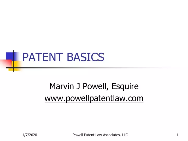 patent basics