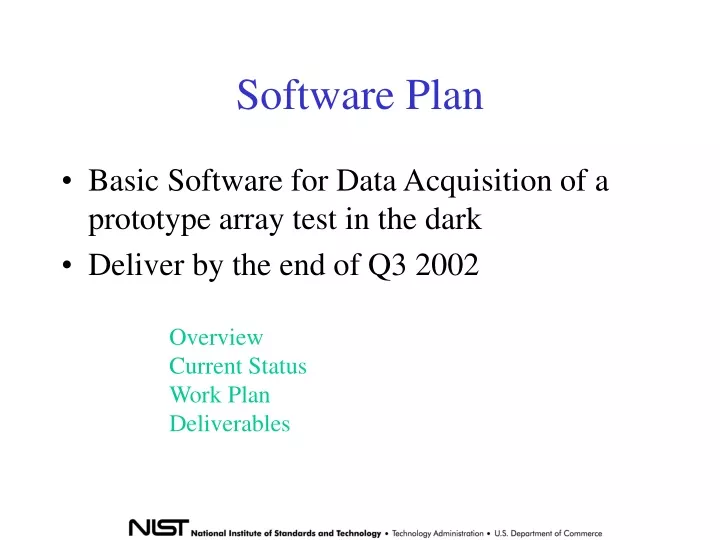software plan