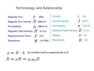 Terminology and Relationship
