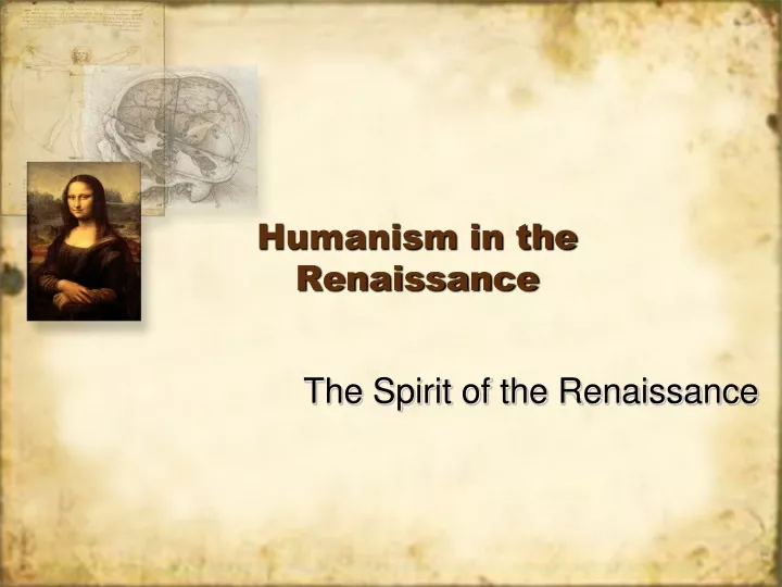 humanism in the renaissance