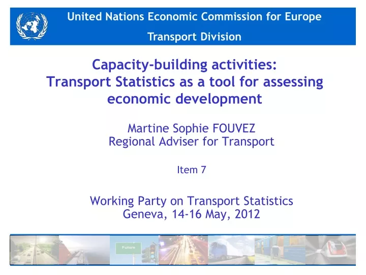 capacity building activities transport statistics as a tool for assessing economic development