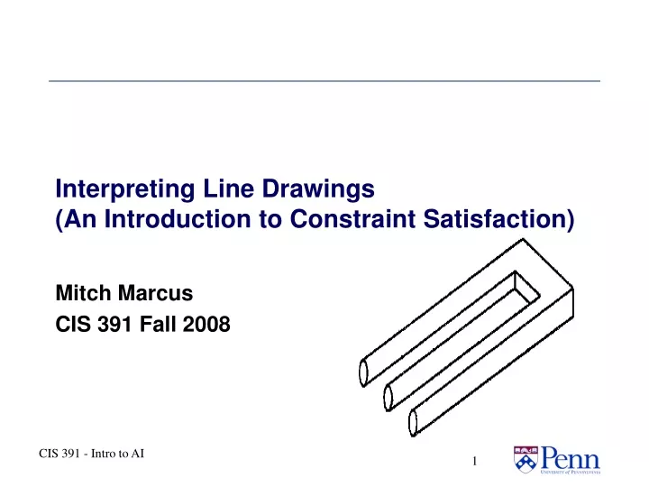 interpreting line drawings an introduction to constraint satisfaction