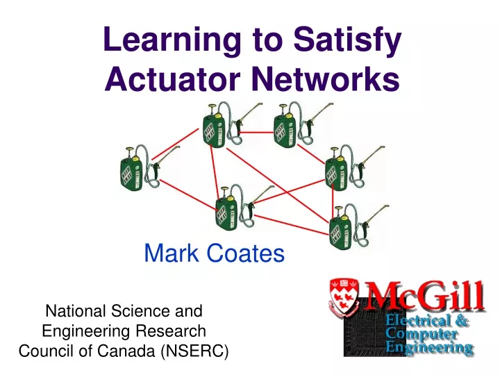 learning to satisfy actuator networks