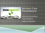 Business Case Presentations - slide 1