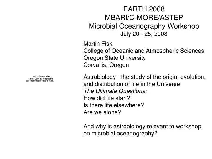 earth 2008 mbari c more astep microbial