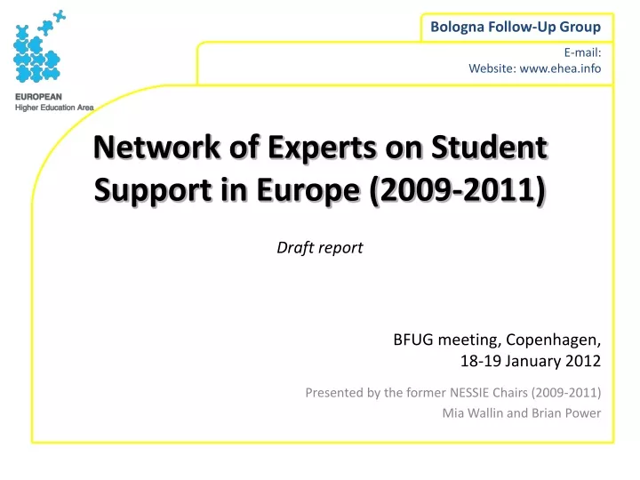 network of experts on student support in europe 2009 2011