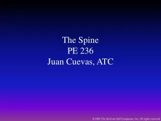 The Spine PE 236 Juan Cuevas, ATC