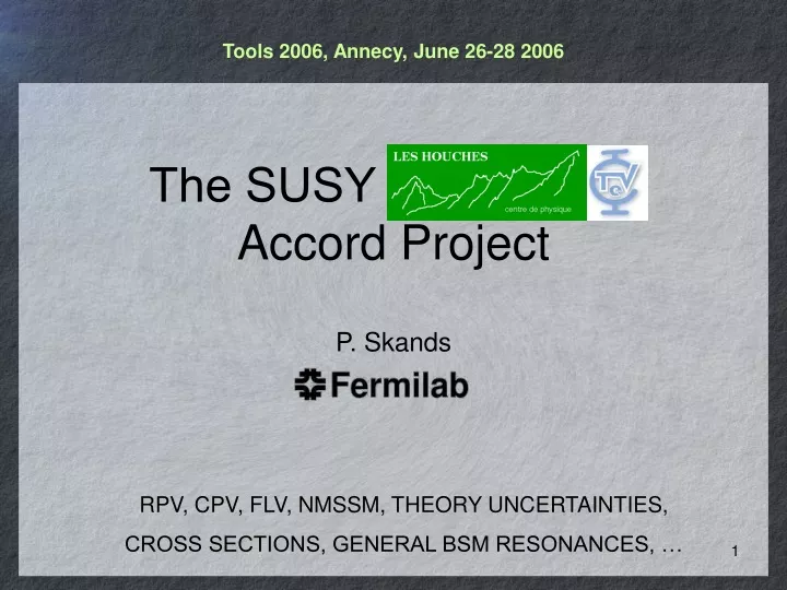 the susy accord project