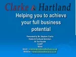 Helping you to achieve your full business potential