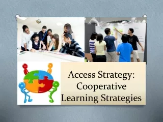 Access Strategy:  Cooperative Learning Strategies