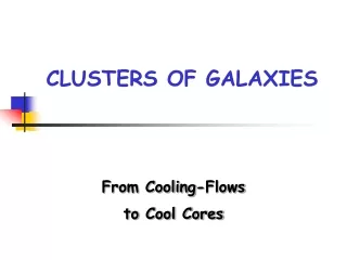 From Cooling-Flows  to Cool Cores