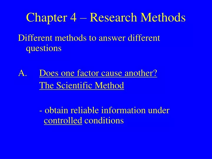 chapter 4 research methods