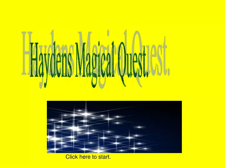 haydens magical quest