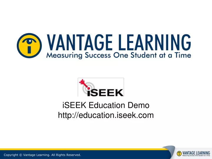 iseek education demo http education iseek com