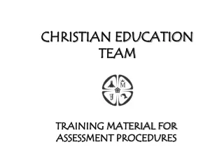 CHRISTIAN EDUCATION TEAM