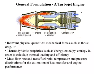 General Formulation - A Turbojet Engine