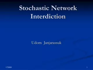 Stochastic Network Interdiction