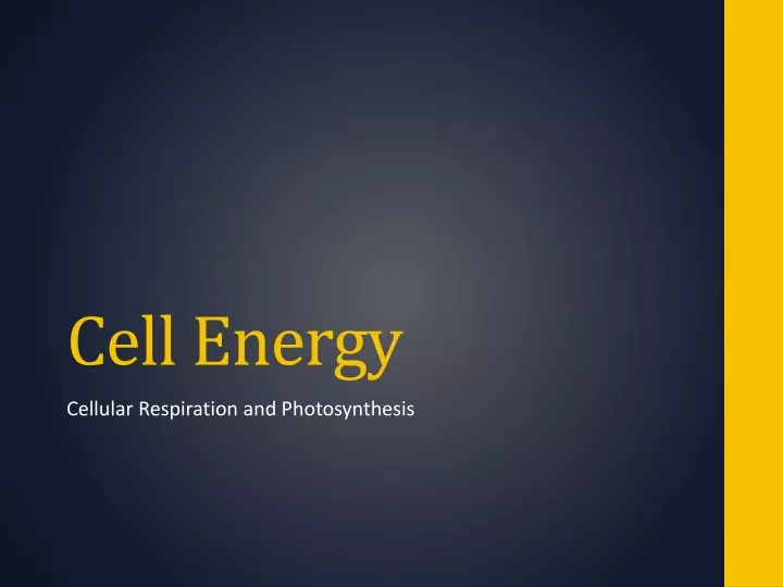cell energy