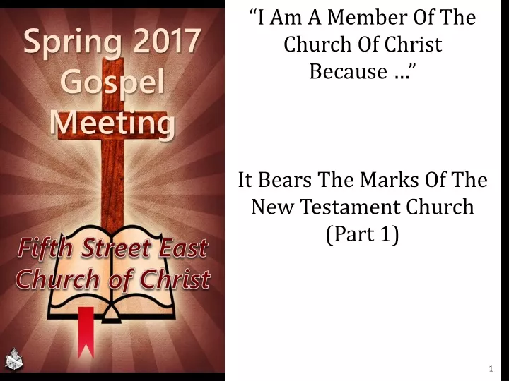 i am a member of the church of christ because