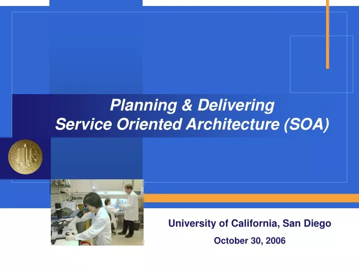 planning delivering service oriented architecture soa