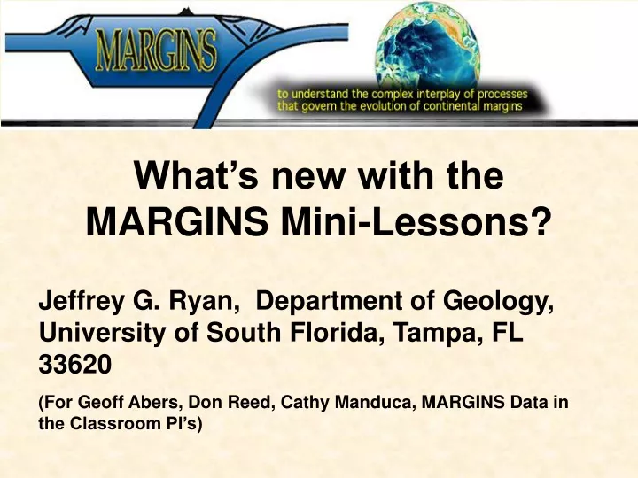 what s new with the margins mini lessons