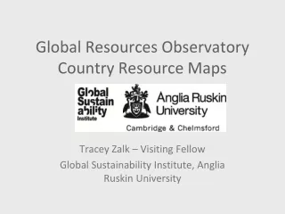 Global Resources Observatory Country Resource Maps