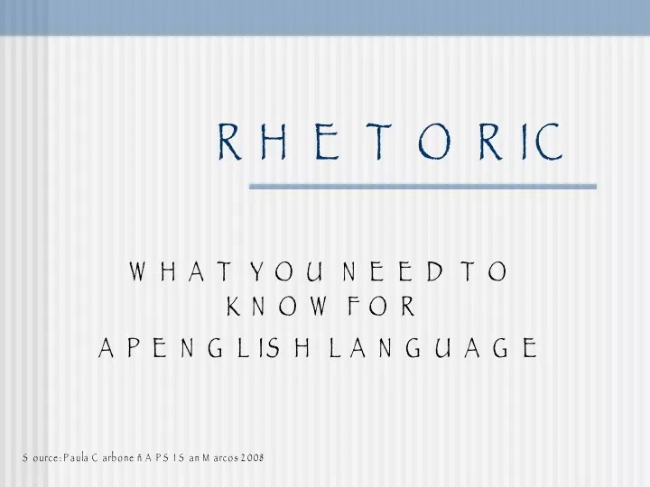 rhetoric