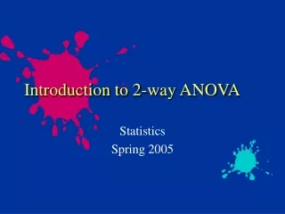 Introduction to 2-way ANOVA