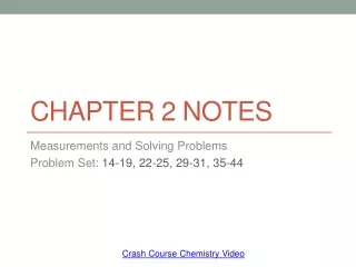 Chapter 2 Notes