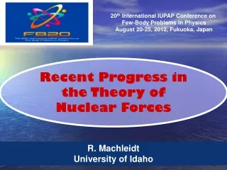 Recent Progress in the Theory of Nuclear Forces