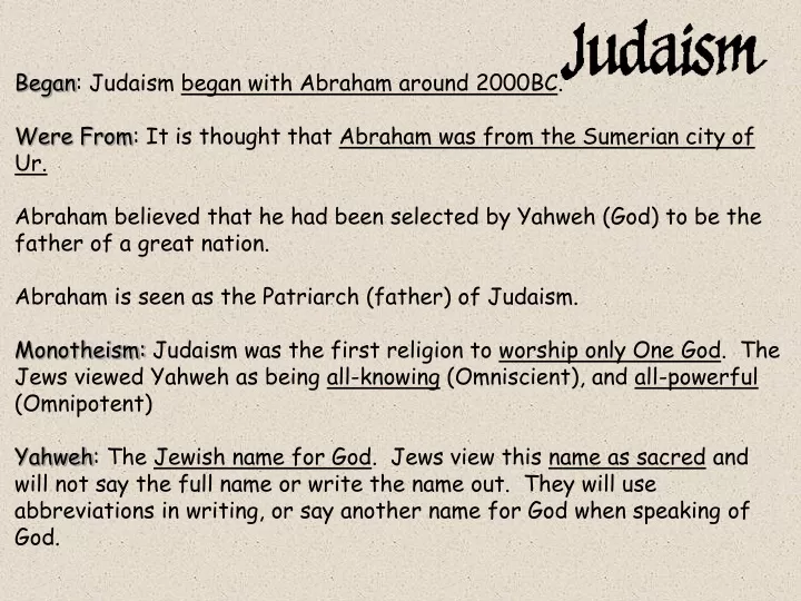 began judaism began with abraham around 2000bc