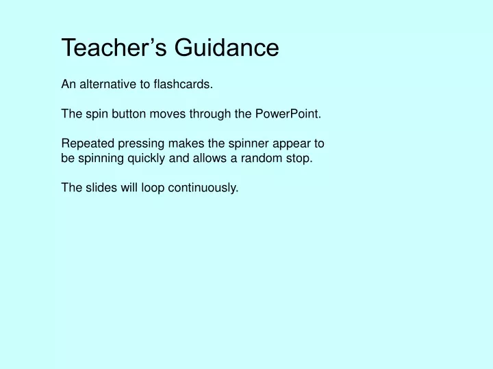 teacher s guidance an alternative to flashcards