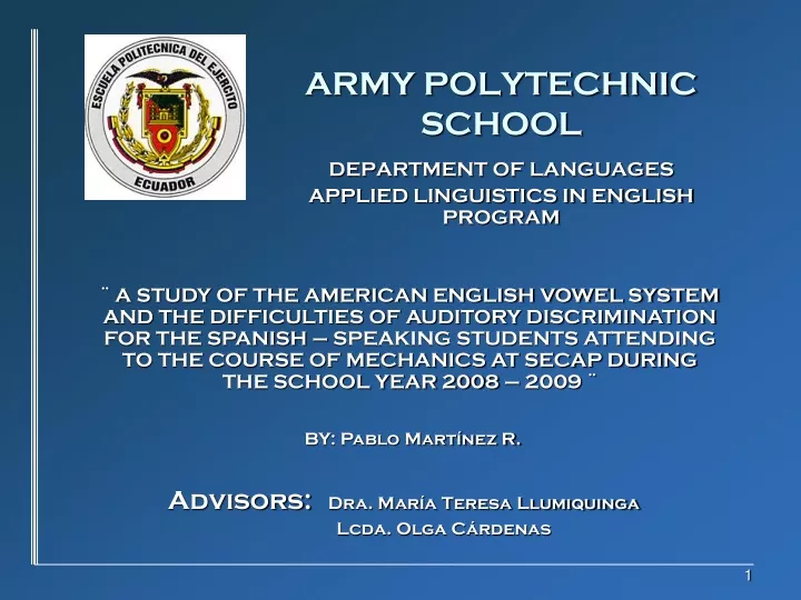 army polytechnic school