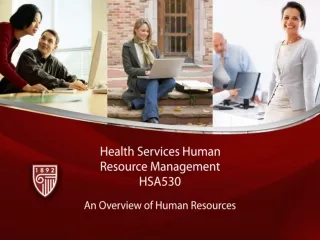 Health Services Human  Resource Management  HSA530