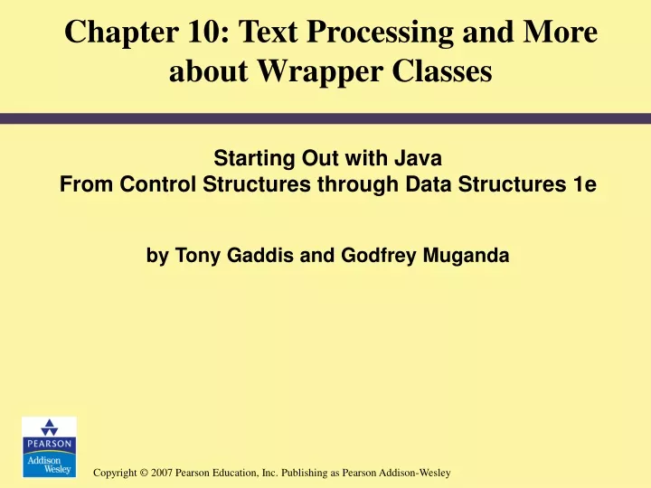 chapter 10 text processing and more about wrapper