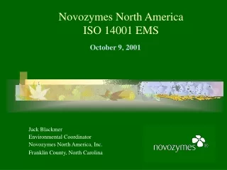 novozymes north america iso 14001 ems