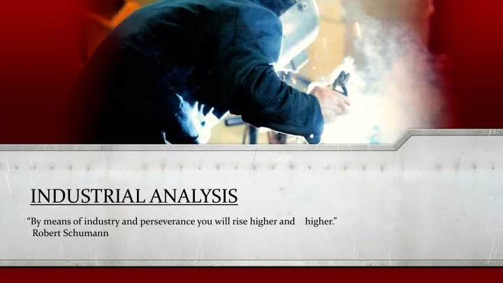industrial analysis