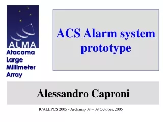 ACS Alarm system prototype