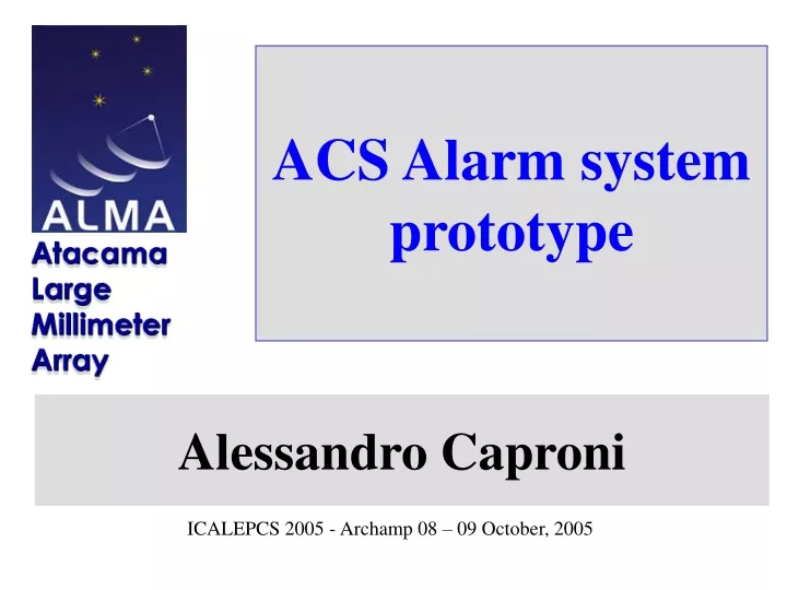 acs alarm system prototype