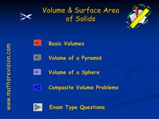 Volume &amp; Surface Area of Solids