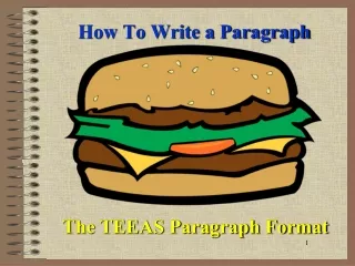 How To Write a Paragraph